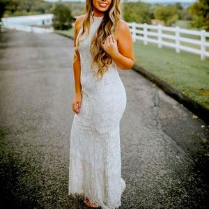 To Have and To Hold Lace Dress - Ivory (Medium)